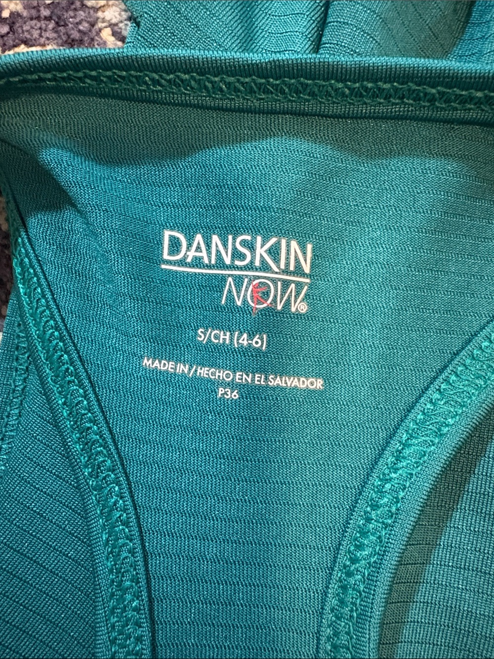 Danskin Now Teal Scoop Neck Muscle Tank - Picture 6 of 6